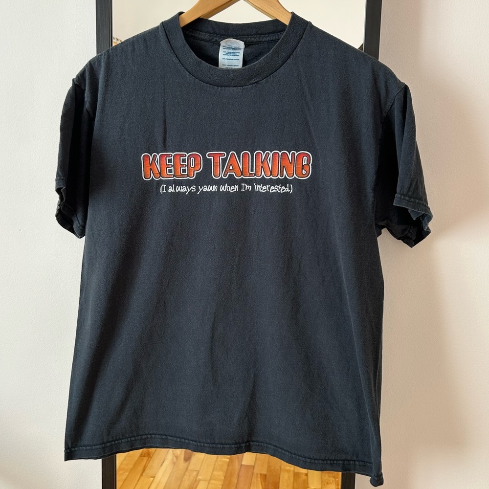 Vintage Y2K Dad Grandpa humour comedy joke slogan tee shirt Delta Pro Weight